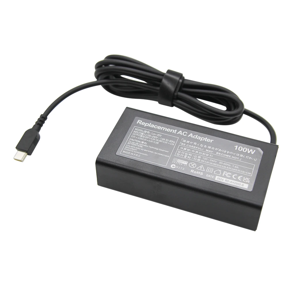 Zasilacz USB C Type-C 20V 5A 100W do laptopa ThinkPad Idea Pad5 Pro16, adapter sieciowy ADL100YLC3A ADL100YDC3A — zdjęcie produktu 6