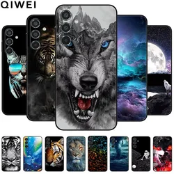 For Samsung Galaxy A55 5G Case Black TPU Silicone Soft Covers for SamsungA55 A 55 A15 A25 A35 5G Phone Shell A 15 4G Bumper Capa
