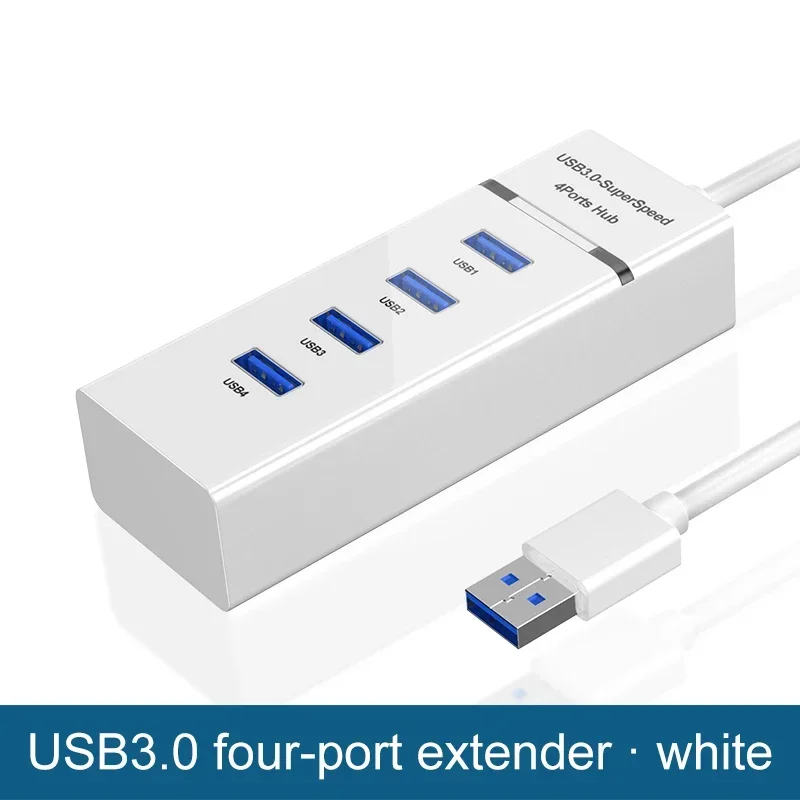 

USB3.0 Multi Port Extender Computer One Tow Four Hub Desktop Computer Laptop Adapter Hub Extender USB 4 Port High Speed Splitter