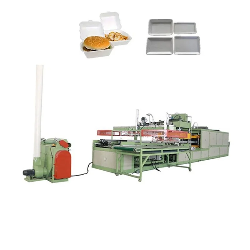 YUGONG Eco Friendly Biodegradable PS Foam Disposable Plastic Fast Food Lunch Box Plate Making Machine