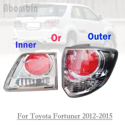 Auto Rear Bumper Light Outer Tail Lamp Cover Brake Lamp Brake Back Light Housing For Toyota Fortuner 2012 2013 2014 2015