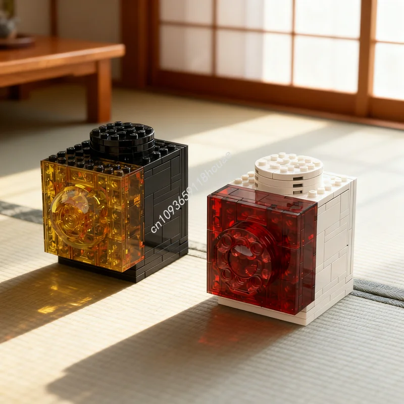 

291 деталь MOC: Увеличенная модель фары, конструктор из кирпичиков, игрушка, строительный набор, рождественский подарок, сборка своими руками, креативная идея