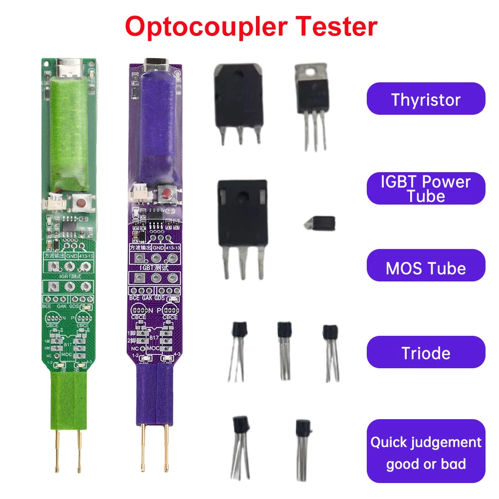 

Optocoupler Tester Multifunctional Rapid Detection Tool Optocoupler Electronic Repair Tool Optocoupler Online Test Module