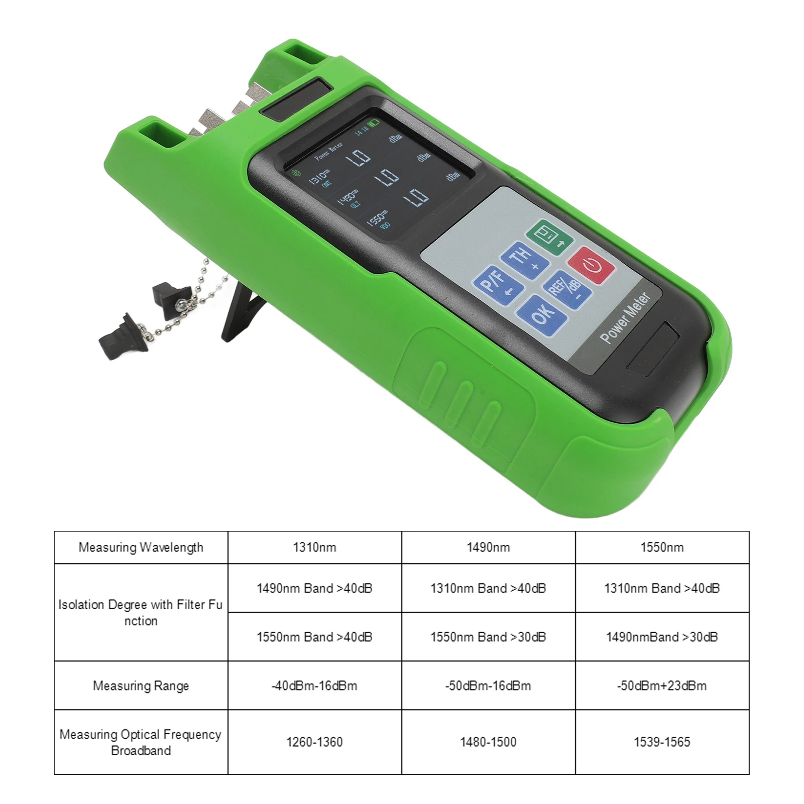 PON Power Tester PON Power Meter for APC SC Interface High Accuracy Handheld Optical  Tester 1310nm 1490nm 1550nm Detection