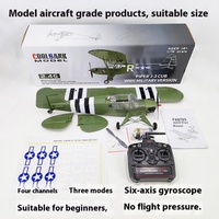Kubin Ke Military Model J3 Manual Assembly Brushless Four way Fixed Wing Glider Electric Remote Controlled Aircraft Toy
