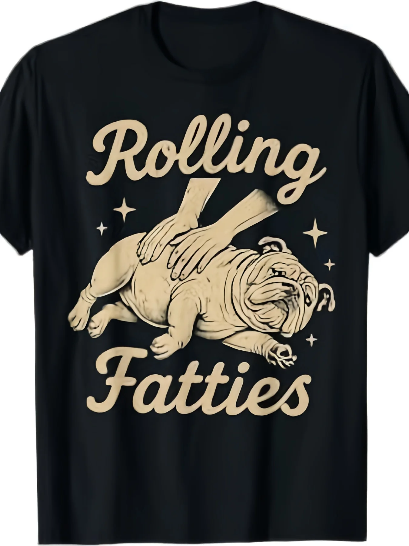 Funny Cute English Bulldog Lover Puppy Owner Bulldog Fatty TShirt Unisex TShirt Sizes SBreathable Sweat-wicking and Soft Suitable for Daily Commutes Lounging at Home and Casual Wear