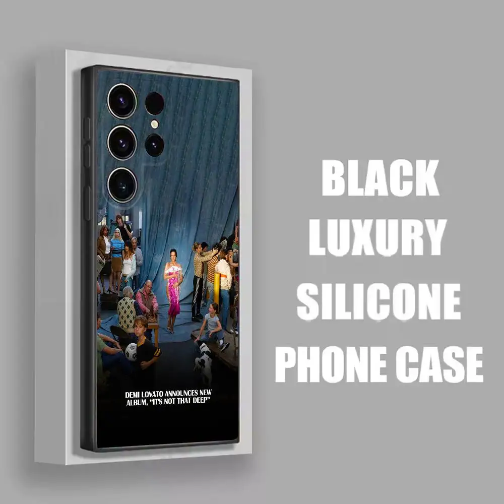 D-Demi Lovato ليس هذا حافظة هاتف عميقة لهاتف سامسونج S22، S24، S20، S25، S23، S30، S21، Ultra، Plus، 5G، Fe، Lite غطاء أسود