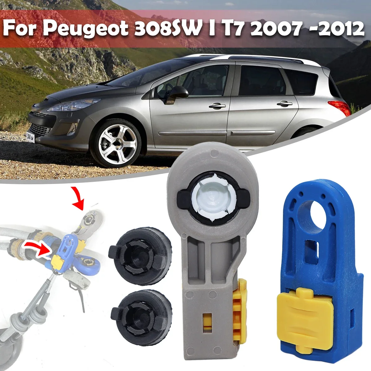 Manual Gear Linkage For Peugeot 308SW I T7 07-2012 Control Cable Gearbox Shift Transmission Lever End Connector Collect Adjuster