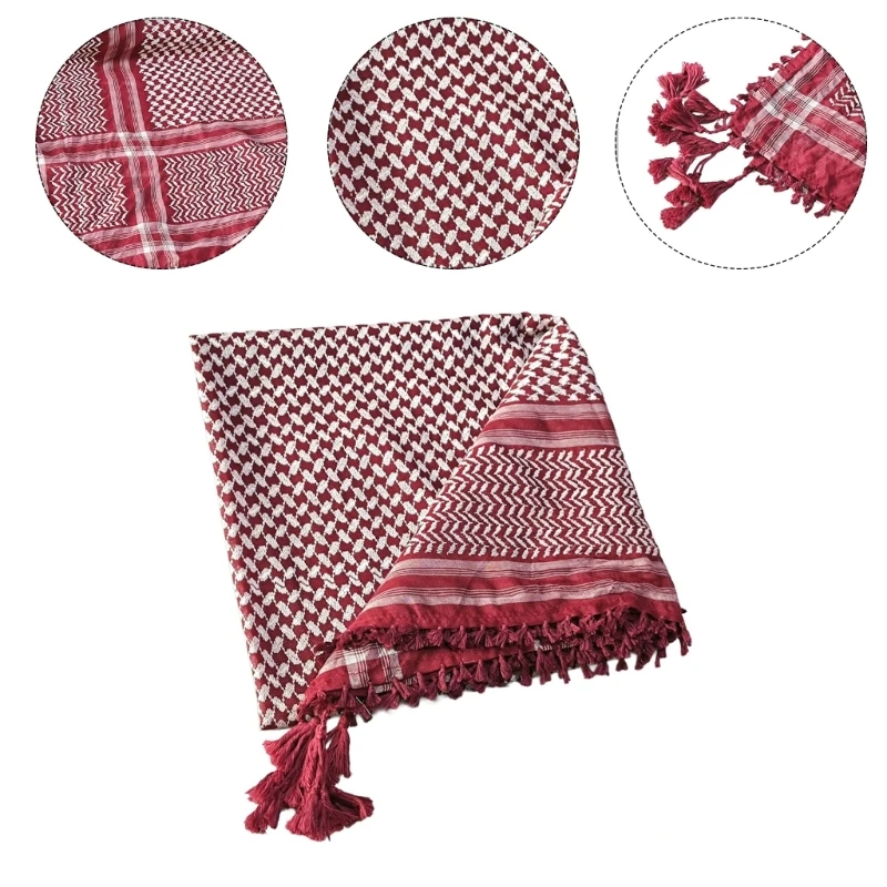 

Arab Scarf Kerchief Arab Malaysia Woman Breathable Kerchief Scarf Outdoor Middle East Headscarf Multi Purpose Headscarf