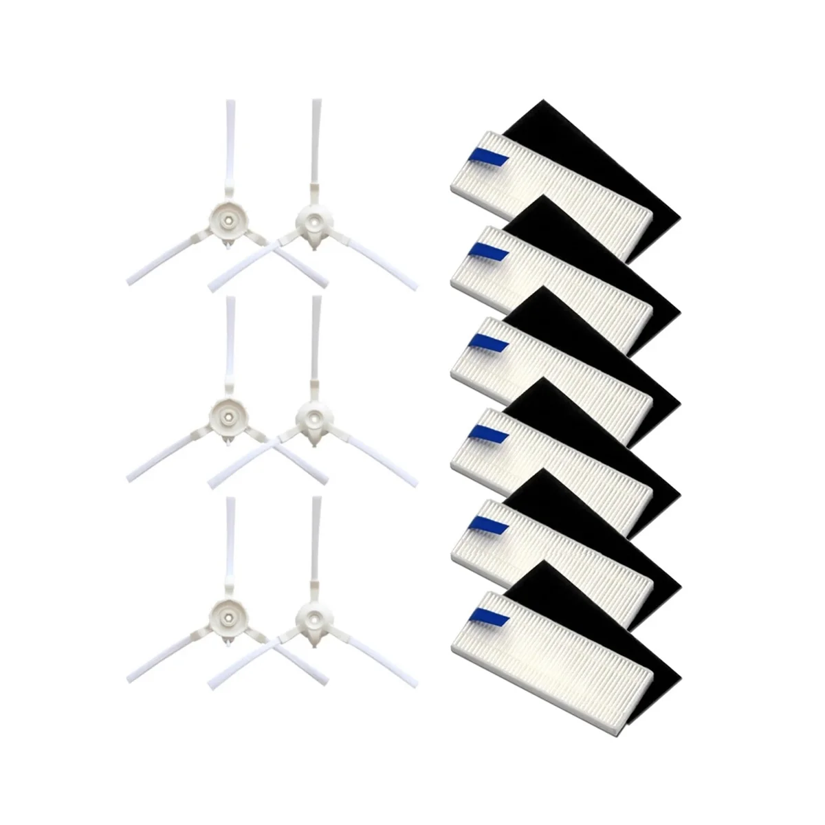 Filtro de Cepillo Lateral HEPA para aspiradora Explorer 20 40 50 75 RG7687/RR7687WH Serie Smart Force Sweep X3-ABLM