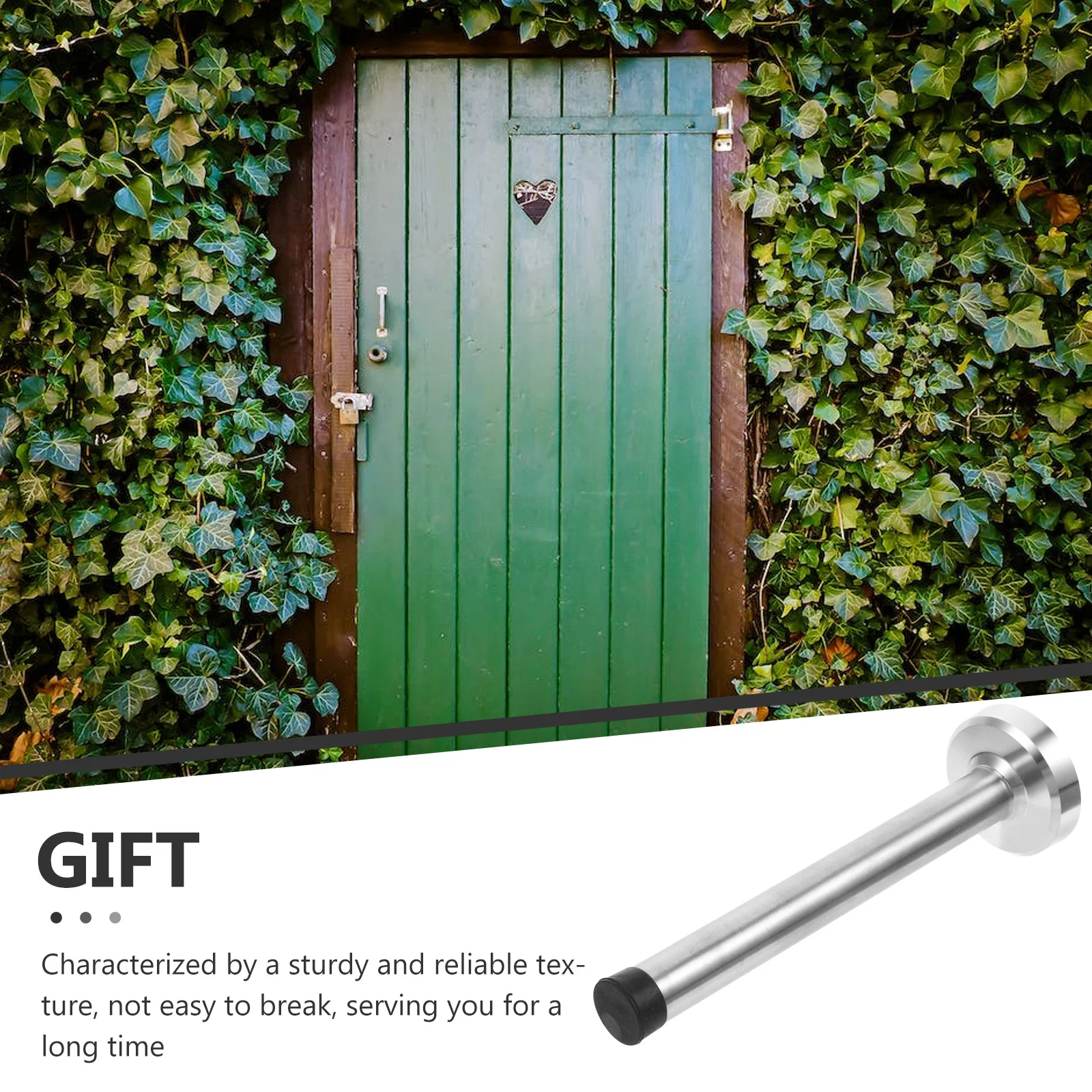 

2 Pack 9.5cm Silver Door Stop Wall Protector Stainless Steel Barn Door Stopper Non Rusting Mount Stoppers For Home Office