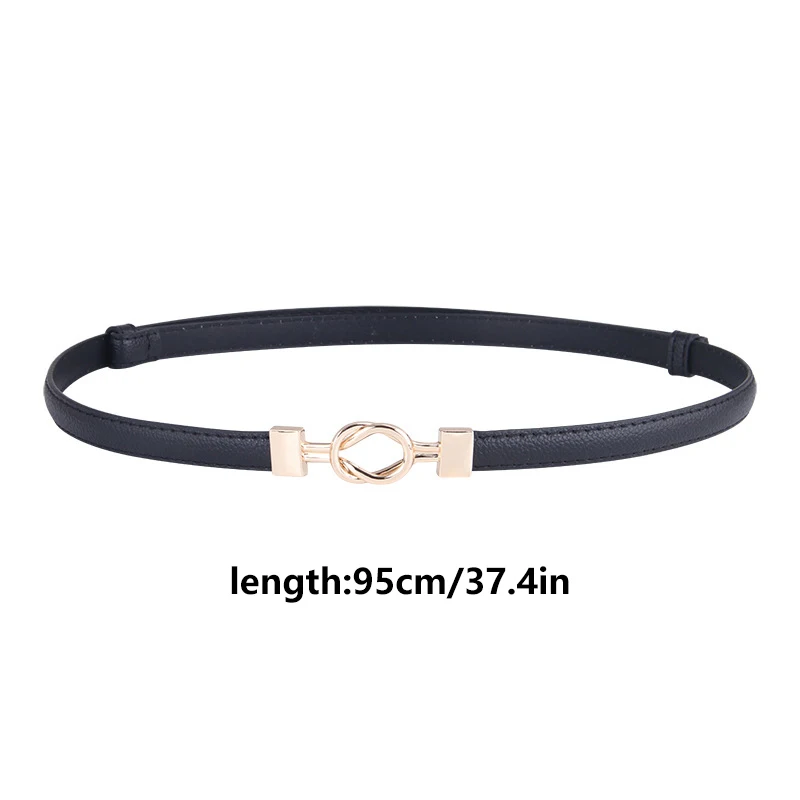 حزام بإبزيم معدني؛ قطعة واحدة من جلد البلوتونيوم النسائي؛ ملحق نحيف قابل للتعديل #6