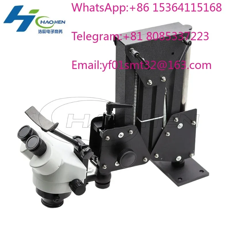 7X-45X Zoom Stereo Microscope Equipped With Solid Aluminum Support Stand Professional Jewelry Observation Apparatus Gemstone