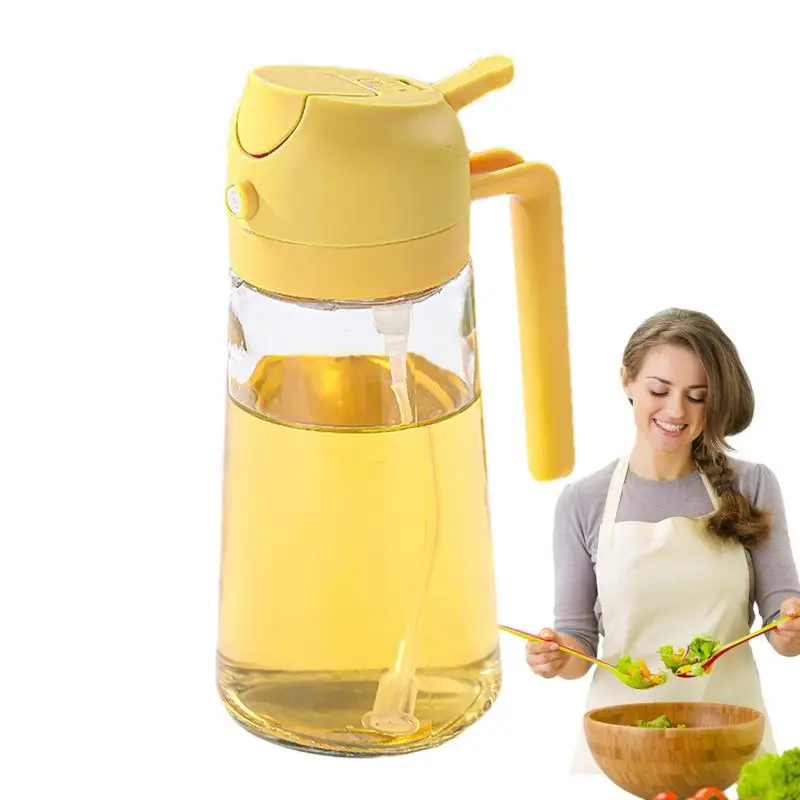 Kitchen Household Oil Spray Bottle Press-type Oil Kettle Oil Control Atomization Bottles Oil Pot For Olive Oil Cooking Frying