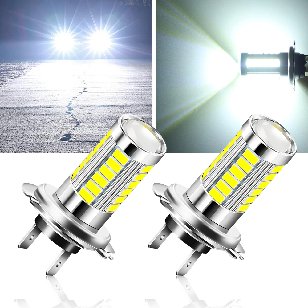 2PCS Car LED Lamp H7 Fog Light Super Bright Bulbs for Great Wall Poer 2021 M4 Voleex C30 Havals H3 G400 850w