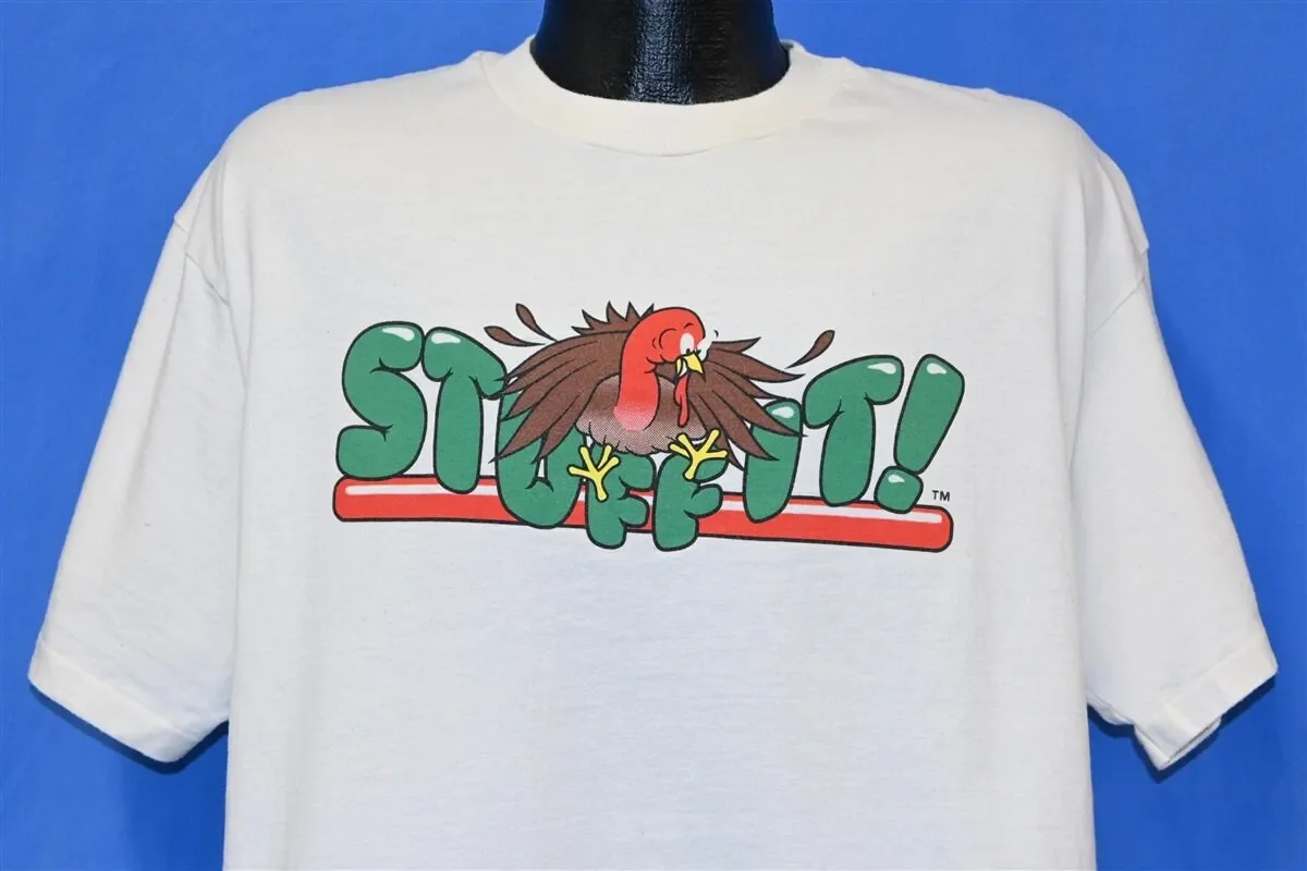90s Stuff It Turkey Cartoon Twin Cities Gaming Funny Joke Minneapolis Minnesota T Shirt Extra Large