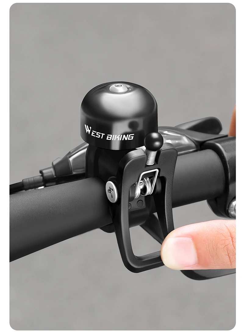 WEST RADFAHREN Mountainbike Glocke Sicherheit Warnung Signal Laut Retro Fahrrad Glocke Straße Lenker Fahrrad Zubehör Reit Ausrüstung – Detail 16