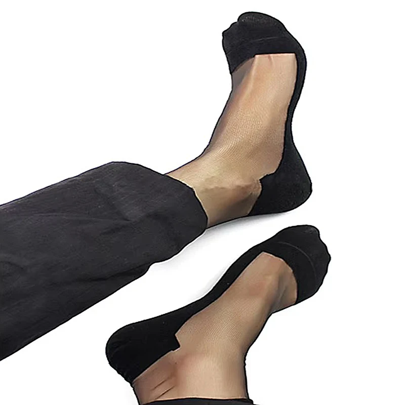 شفافة رقيقة جدا مثير الرجال اللباس الرسمي الدعاوى الجوارب للرجال شير الجوارب مثلي الجنس الوثن جمع الأسود