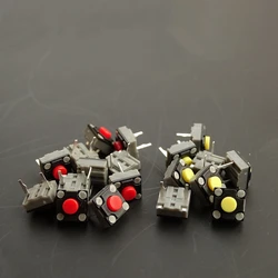 Original Kailh 6*6*4.3mm Mouse Silent Micro Switch For Logitech Pebble Rapoo M550 Mice Mute Micro Switches Red Yellow Dot