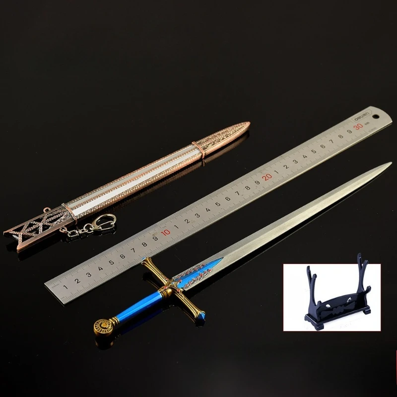 30 cm/11.81in Eldenn Game Perifere Wapen Model Calia Ridder Zwaard Geschenkdoos Editie Metalen Ambachten Desktop Display speelgoed Collectie