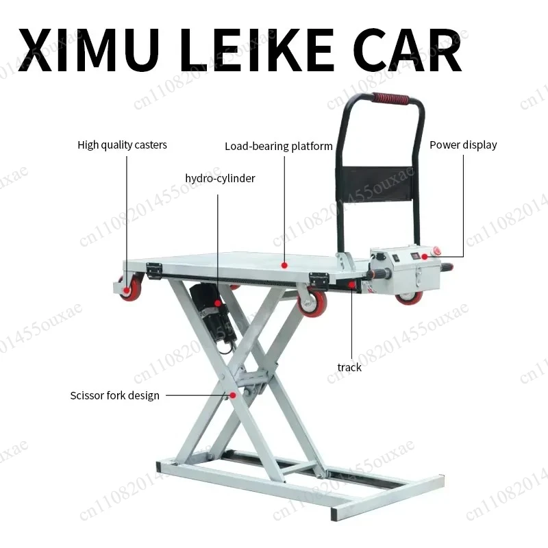 Scissor Type Electric Hydraulic Lifting Platform Portable Trolley Flatbed Cargo Loading Unloading Lift