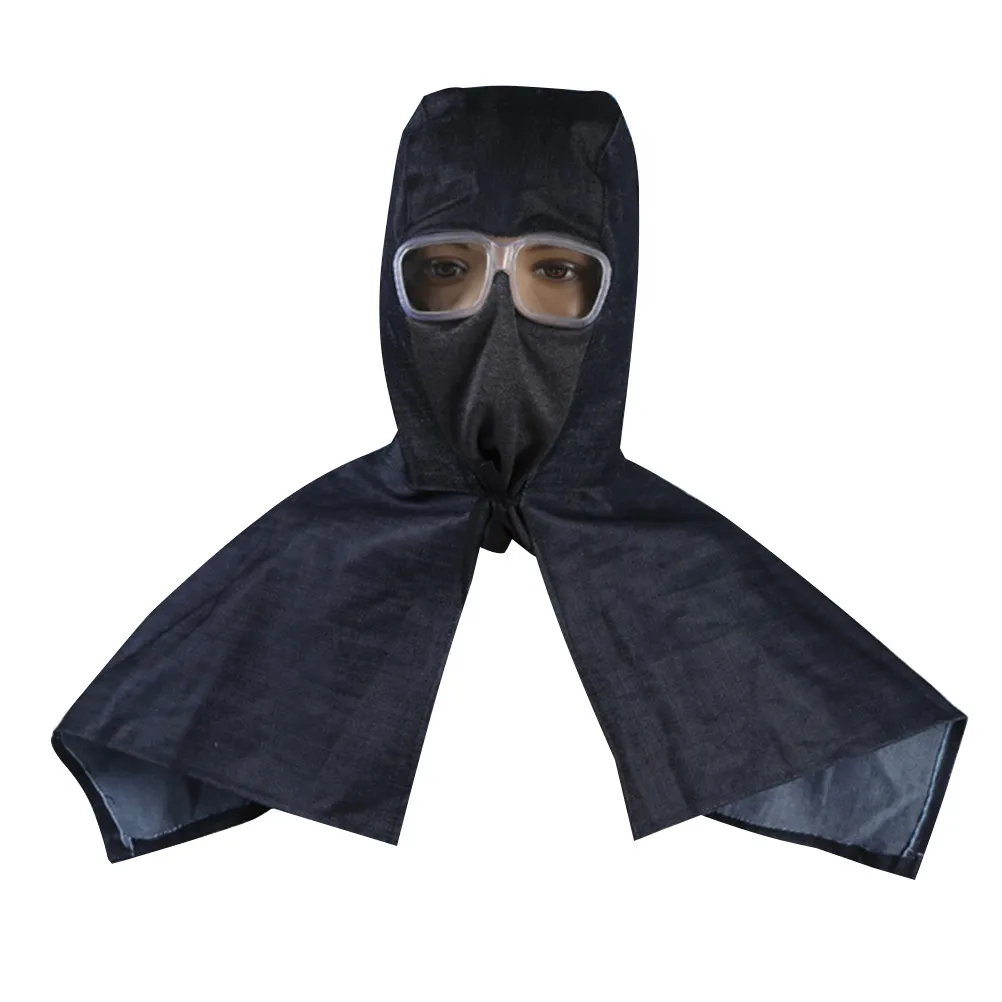 

Full Cover Dustproof Shawl Hat Thickened Breathable Denim Material for Outdoor Sports Riding Cycling Gardening Protective