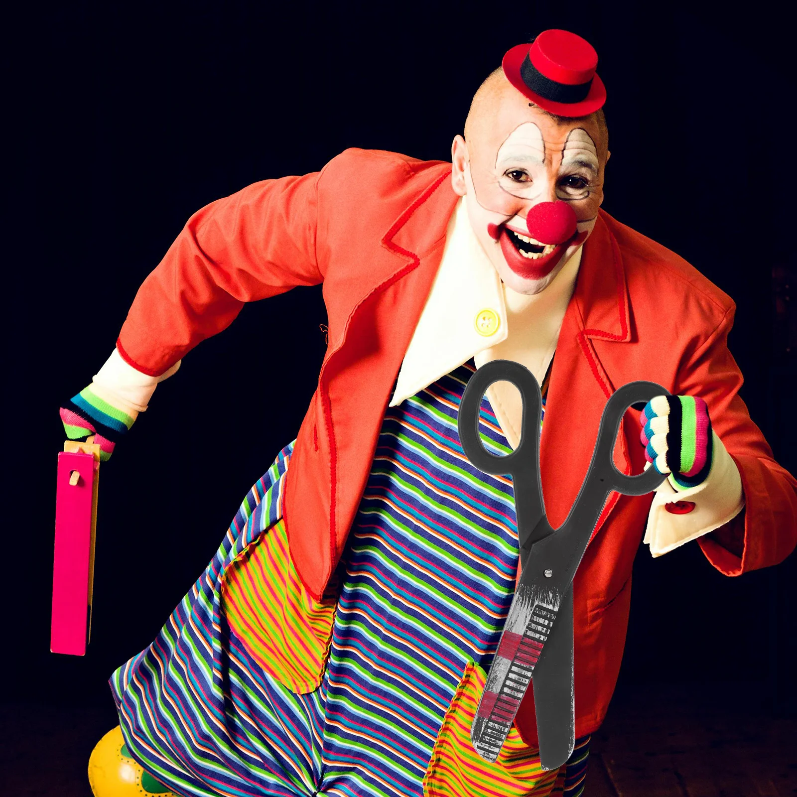 

Large Stage Performance Scissor Prop Realistic Lightweight Fake Scissor Cosplay Accessory Performing Supply Party Decoration