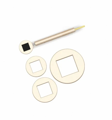 Glass carbon electrode fixture for laboratory supplies