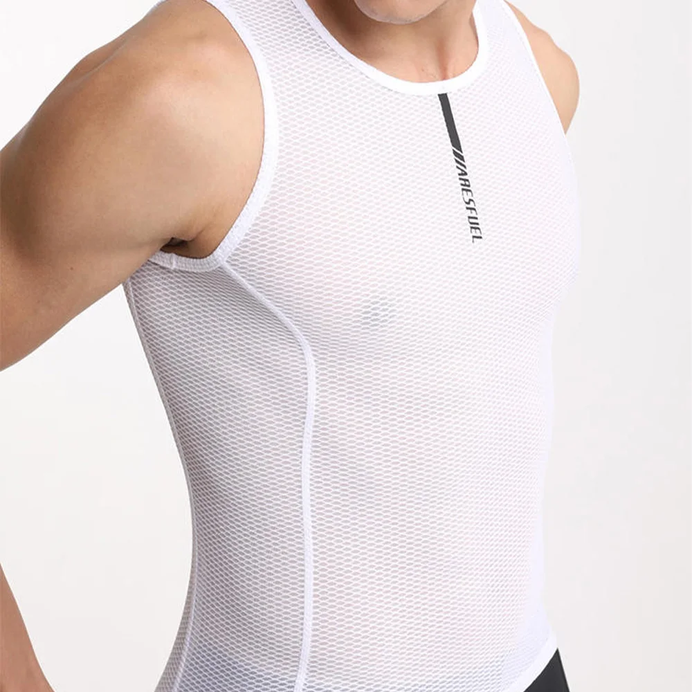 Men Vest Undershirt Breathable Quick-Dry Base Layer Sleeveless Jersey for Bicycle Clothing Men Sweat-Wicking Optimal Comfort Men