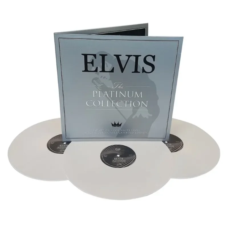 

White Glue Elvis PRESLEY Collector's Edition Collection Vinyl Record 3LP for Vinyl Players