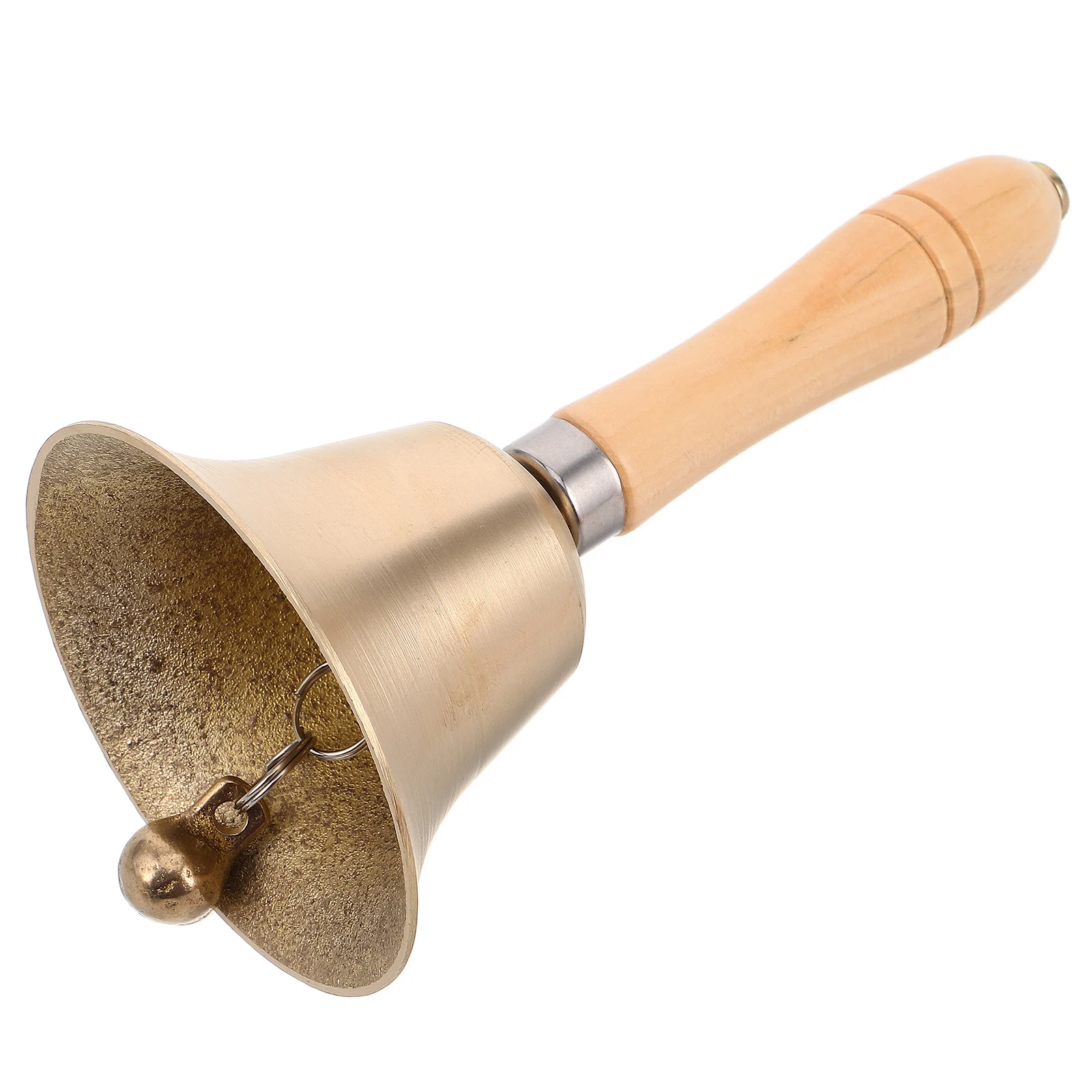 

Pet Polished Brass Hand For Christmas Party Home Hotel Decoration Lightweight Ergonomic Design Christmas Hand Bell Party