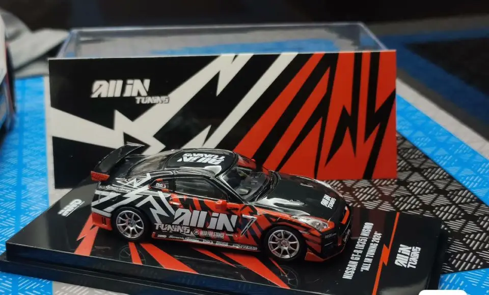 Modelo Inno64 Diecast Alloy Car Model, Nissan GTR R35, Foshan Exhibition Edição Limitada, 1:64