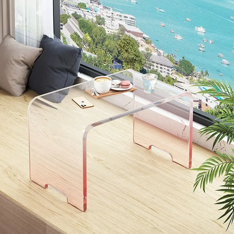 Bay Window Table Acrylic Gradient Coffee Table Simple Bedroom Window Sill Bed Small Table Home