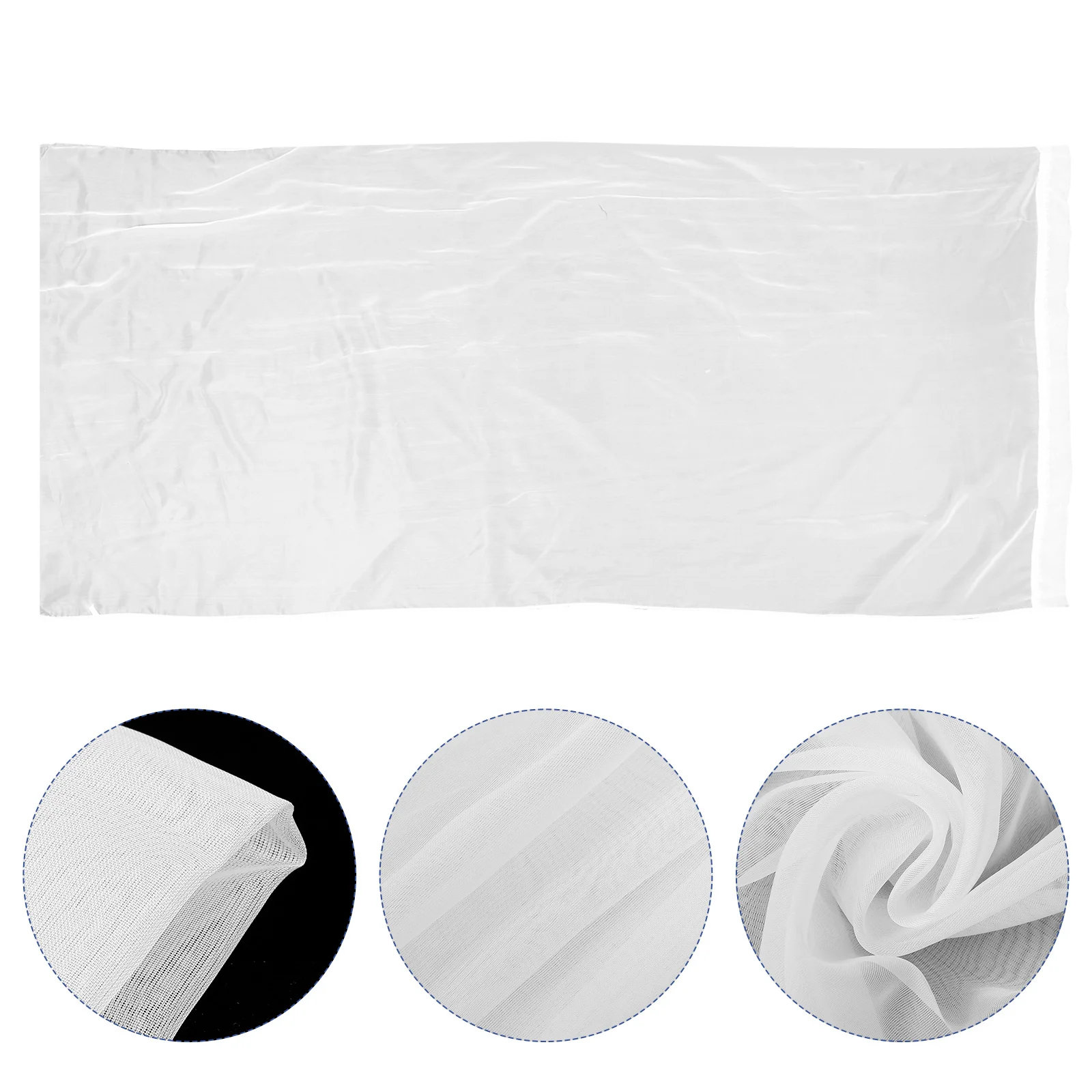 ستارة شبه شفافة من الفوال الأبيض، جيب قضيب أنيق، نافذة غرفة النوم، ستارة شاش لغرفة المعيشة، ستارة فوال شبه ثنى