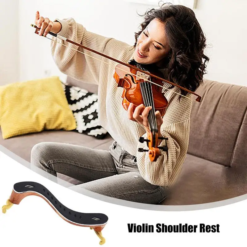 4/4 Violin Shoulder Rest Soft Padding Shoulder Rest Violin Parts High Strength Sponge Adjustable Shoulder Rest Violin