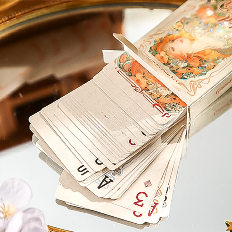 Mr.Paper 55pcs Gilded Flower D - Vintage Collectible Playing Cards ulasan dan harga