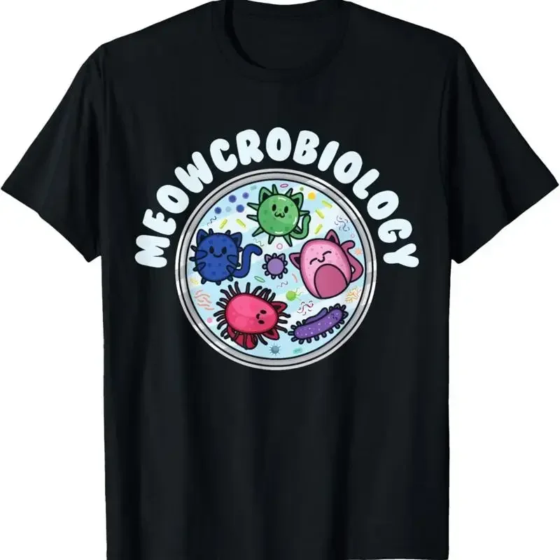 Meowcrobiology Microbiology Cat Bacteria Biologist Biology T Shirt
