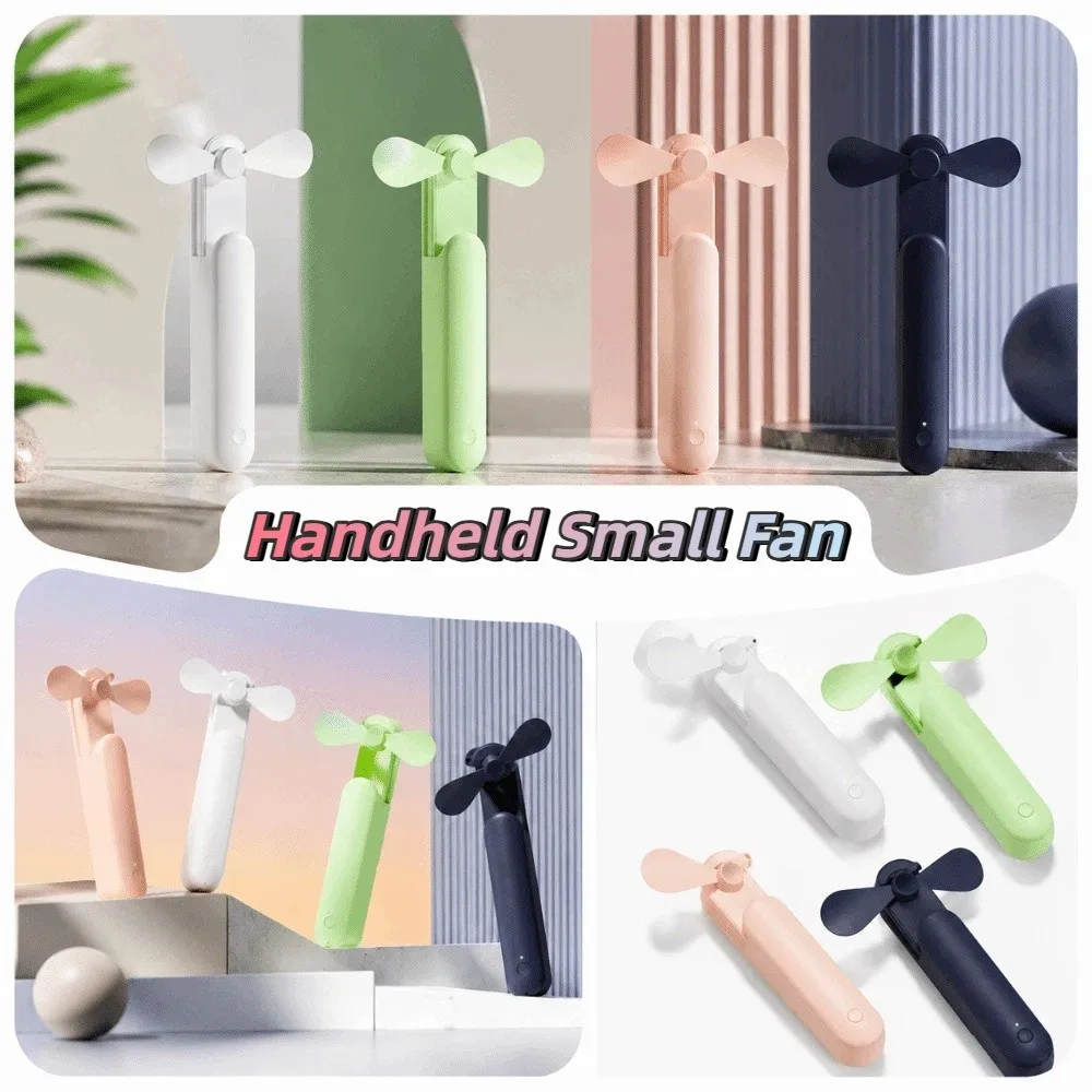 Compact Body Retractable Handheld Fan Flexible Design USB Charging USB Rechargeable Fan Quiet Operation Lightweight Quiet Fan