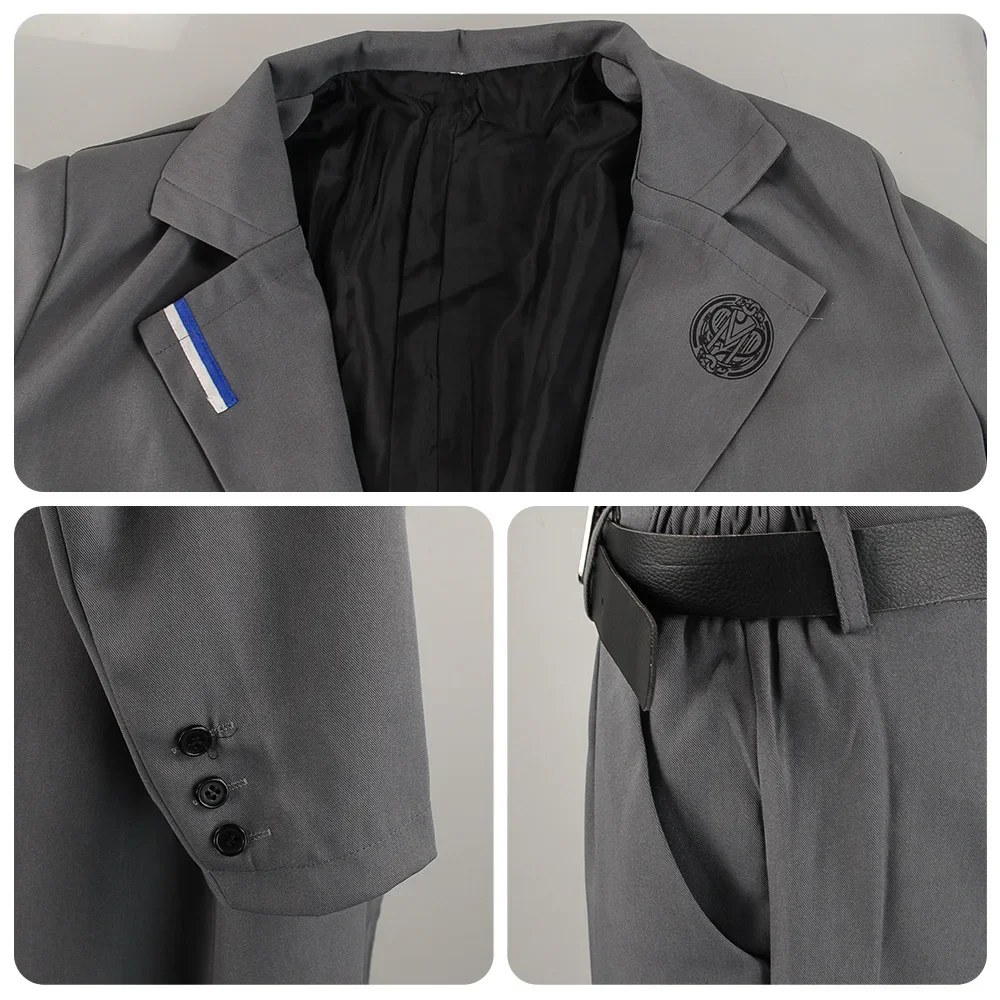 HotDark Urban Inspector Outfit für Konventionen & Rollenspiele – Halloween-Kostüm im Detektiv-Stil, Anime Cosplay Kostüm-Set