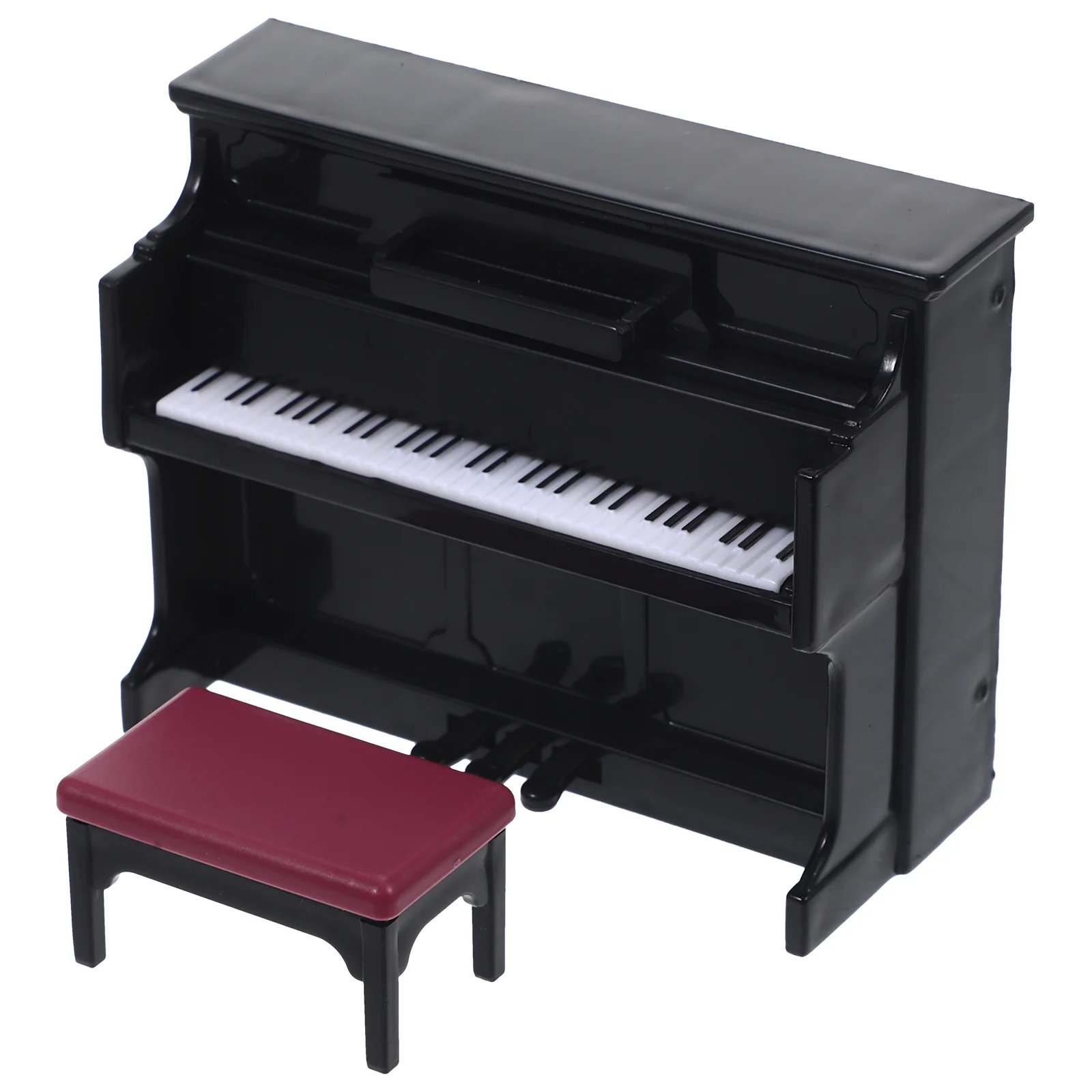 

Upright Piano Model Mini Furniture for House Miniature Kit Accessories Lucky Clip Decoration