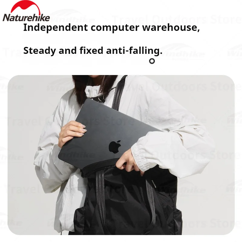 

Складной рюкзак Naturehike 18 л из нейлона 70D, сверхлегкая повседневная сумка через плечо, водонепроницаемая дорожная сумка для поездок, портативная сумка-тоут