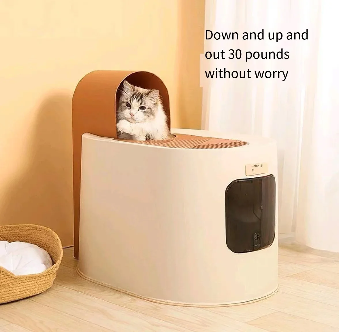 High Quality Pet Supplies Large Capacity Fully Enclosed Cat Litter Box Anti-spatter Indoor Clean Sanitary