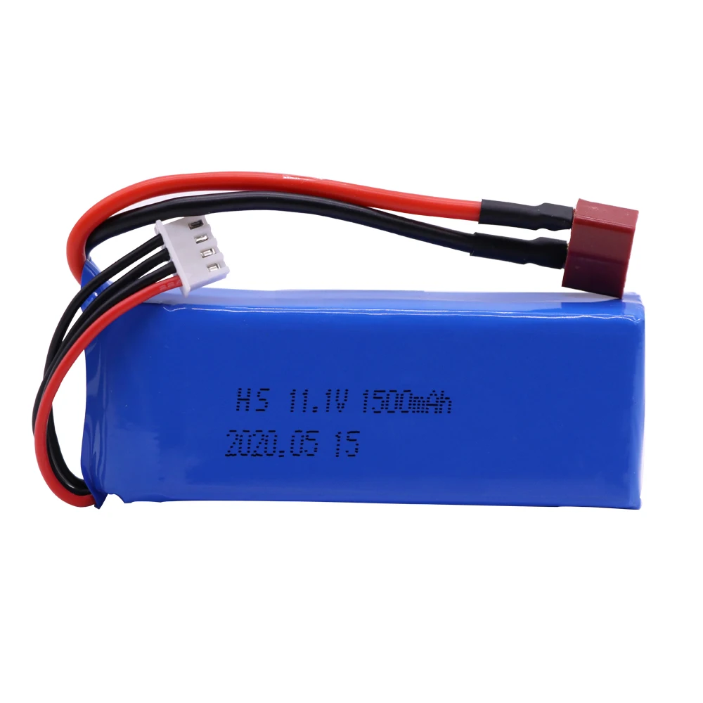 3S 11.1V 1500mAh LiPo Batteria con B3 Caricatore per WLtoys V950 RC Helicopter Airplane giocattoli accessori 11.1V Batteria T Spina