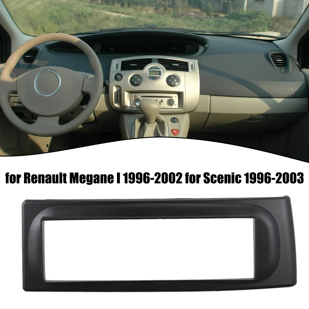 Car 1 Din Radio Fascia For Megane I 1996-2002 DVD Stereo Panel Dash Mount Frame Radio Fascia Frame ABS Plastic Car Accessories