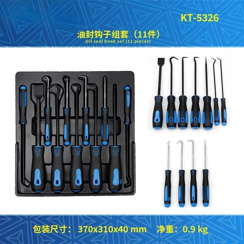 Oil Seal Pick and Puller Set, Seal Hooks for Rubber Ring, Strip and Gasket Removal & Installation