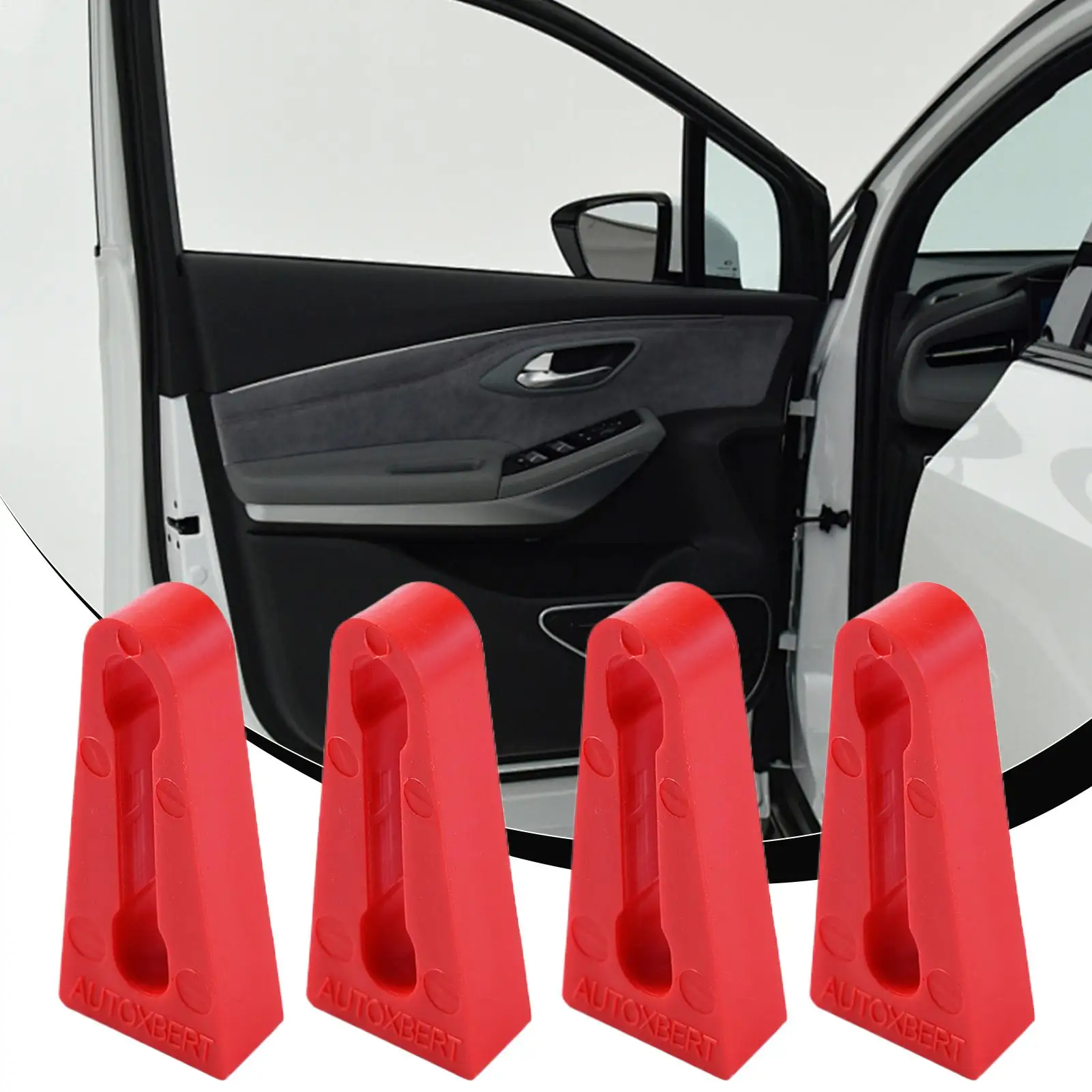 Car Lock Damping Pads 4Pcs/set Noise Reduction Car Lock Damper Sound Deadener Auto Door Guard Deadener Pads Car Accessories