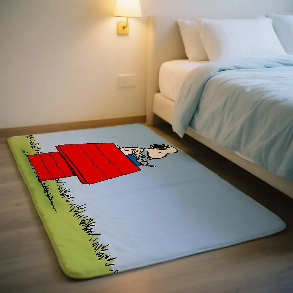 Cartoon S-Snoopys Entry Door Floor Mat Festive Decorations Carpet Bathroom Anti-slip Mat Entrance Doormat view 6