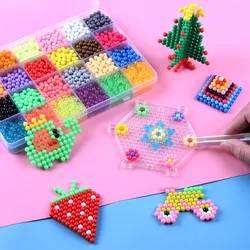 Creative Toys 36 Colors 12800pcs Aqua Fused Beads Kit water Spray Beads Refill DIY Set Compatible Art Crafts for Kids Beginners