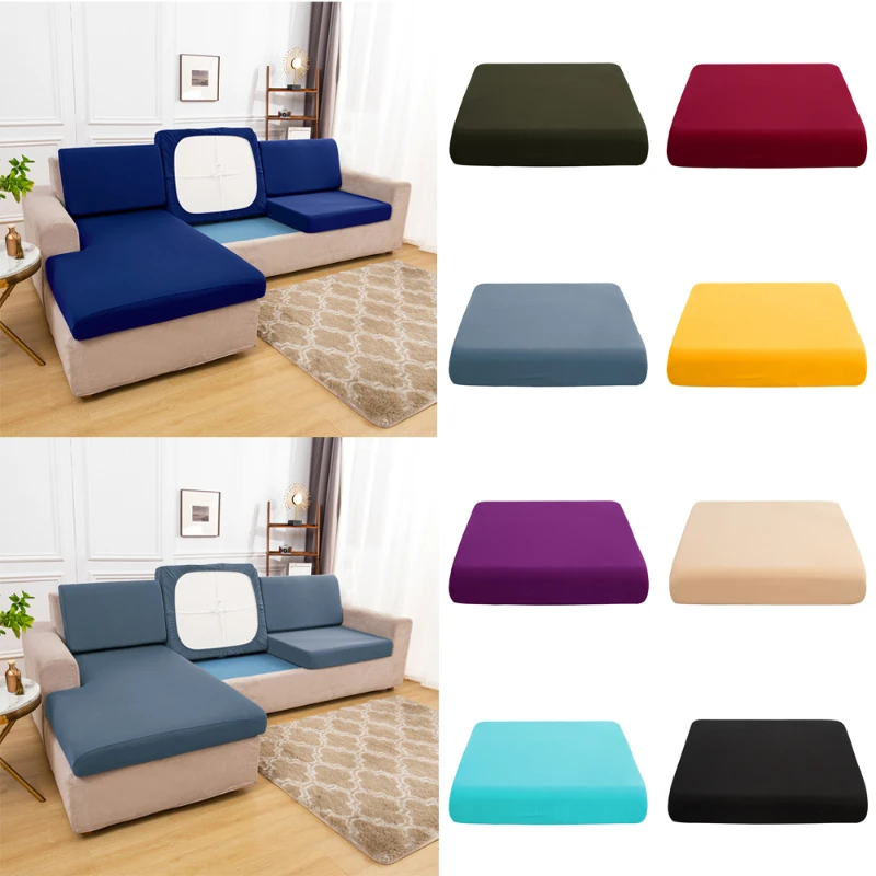 

Cushion Cover for Living Room Loveseat Chair Sofa Cushion Covers Solid Sectional Corner Sofa Cushion Cover