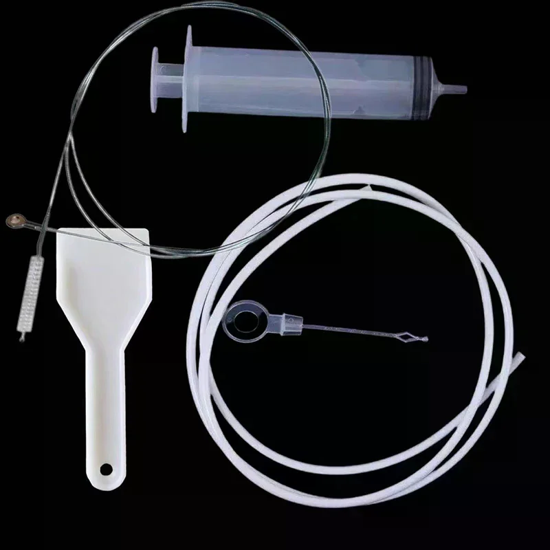Clean Brush Anti Clogging Kit Refrigerator Drain Wash Brush Suction Syringe Hose Fridge Drain Hole Cleaner Stick 5Pcs/set